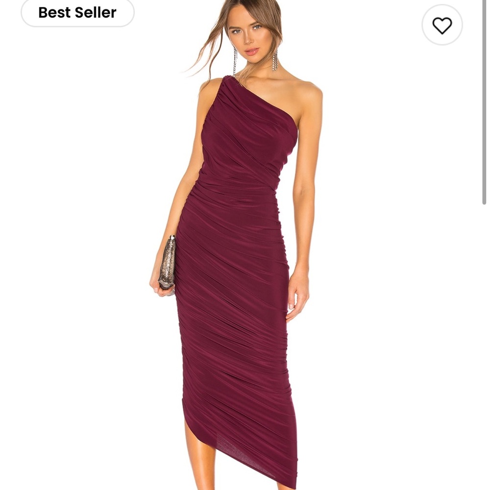REVOLVE Norma Kamali Diana Gown in Plum size S